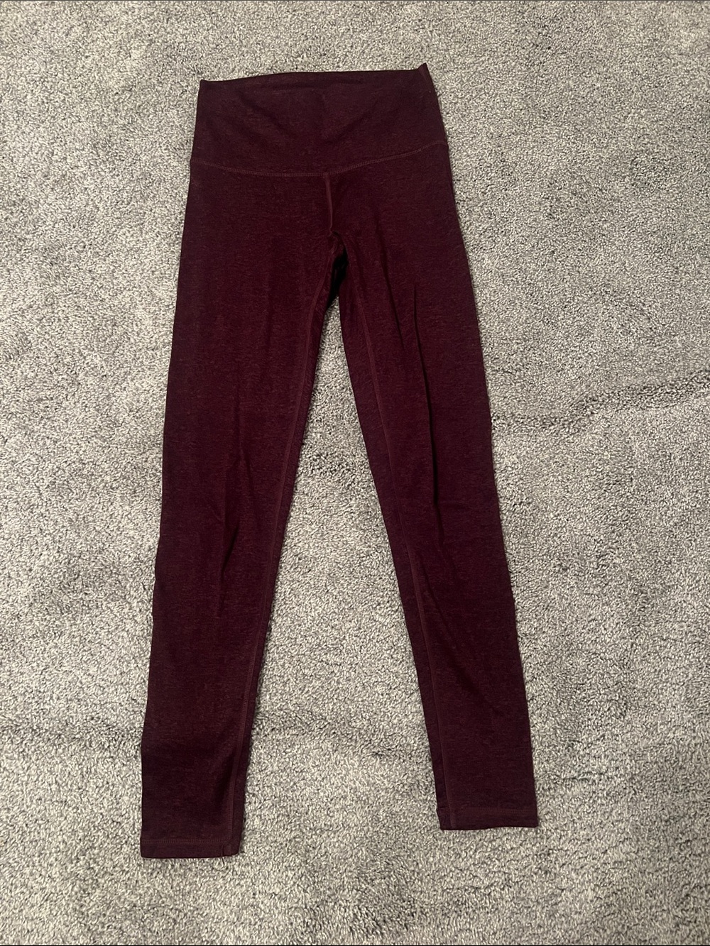 aerie maroon high-rise ankle length leggings size small